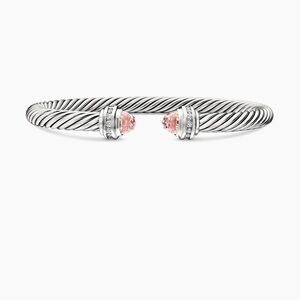 David Yurman Cable Classics Princess Bracelet with Pavé Diamonds